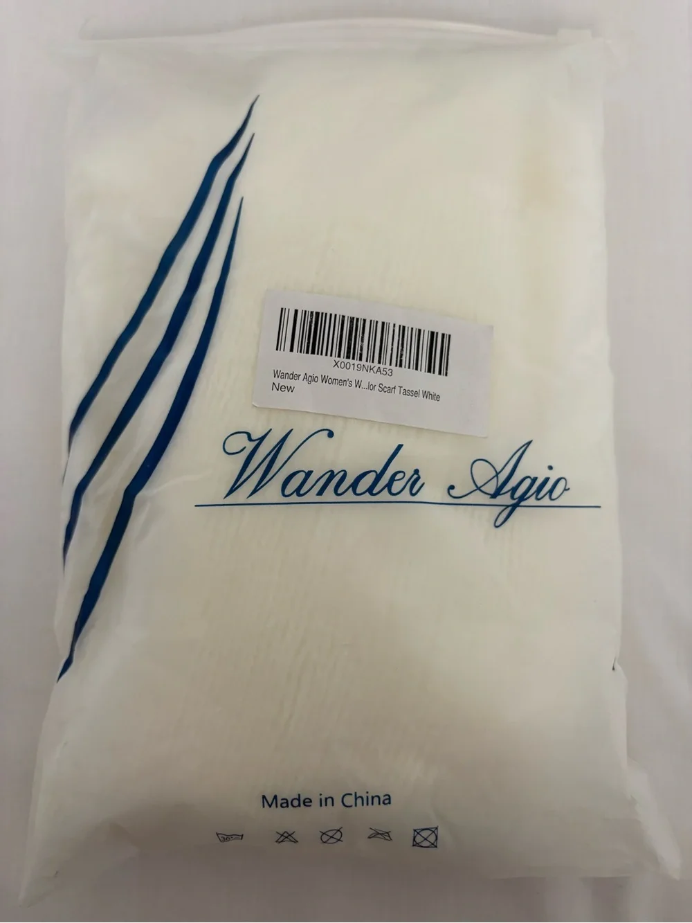 Wander Cream Fringe Wrap Scarf